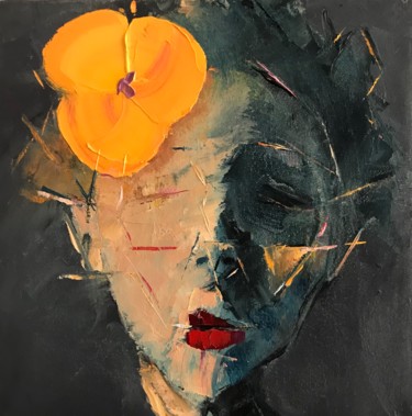Pittura intitolato "LET IT GROW #1" da Arbi Keshishian, Opera d'arte originale, Olio