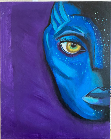 Peinture intitulée "Avatar" par Arbnesha Cela, Œuvre d'art originale, Acrylique