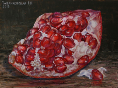 Painting titled "Гранат" by Tabachkovskaia, Original Artwork, Oil