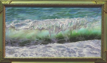 Картина под названием "Кружева пены морско…" - Табачковская, Подлинное произведение искусства, Масло