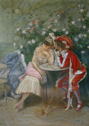 Painting titled "Маскарад. (Свободна…" by Tabachkovskaia, Original Artwork, Oil