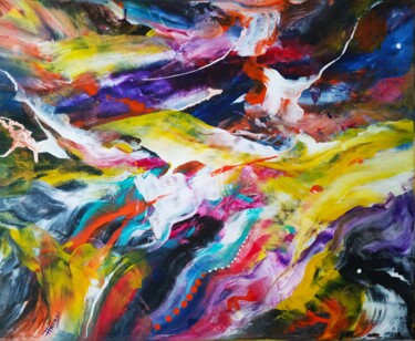 stad-187 Peinture intitulée "stad-187" par Dominique Arcadipane (ARCADI), Œuvre d'art originale, Acrylique Monté sur Châssis