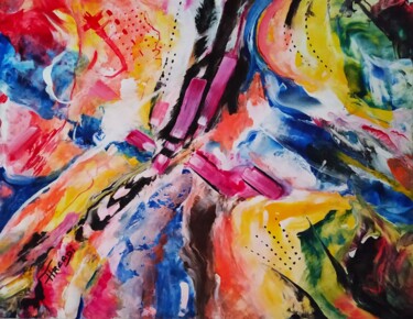 stad-196 Peinture intitulée "stad-196" par Dominique Arcadipane (ARCADI), Œuvre d'art originale, Acrylique