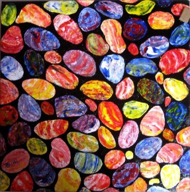 Peinture intitulée "Beauté des pierres" par Dominique Arcadipane (ARCADI), Œuvre d'art originale