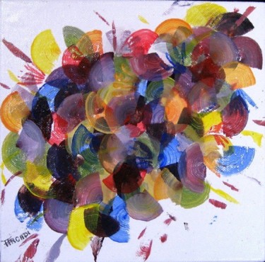 Painting titled "Couleurs circulaires" by Dominique Arcadipane (ARCADI), Original Artwork