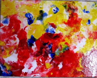 Painting titled "Orange" by Dominique Arcadipane (ARCADI), Original Artwork