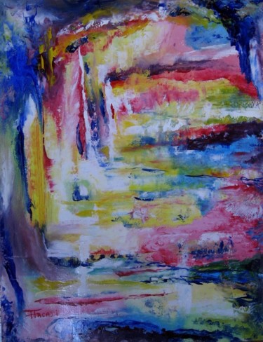 Painting titled "-st-ad-120-" by Dominique Arcadipane (ARCADI), Original Artwork, Oil