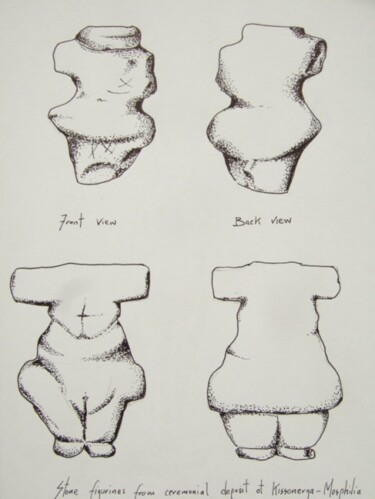 Drawing titled "chalco12.jpg" by Archaeological Illustration, Original Artwork
