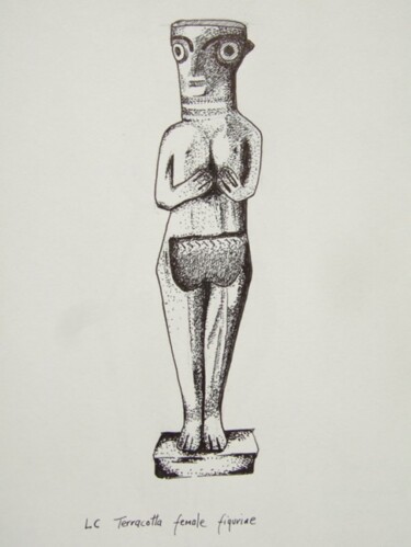 Drawing titled "chalco13.jpg" by Archaeological Illustration, Original Artwork