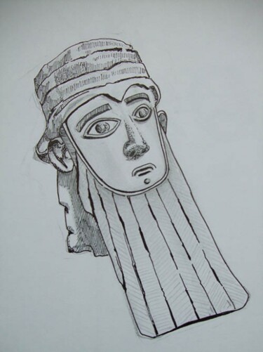 Drawing titled "classics1.JPG" by Archaeological Illustration, Original Artwork