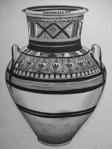 Drawing titled "Krator3.jpg" by Archaeological Illustration, Original Artwork
