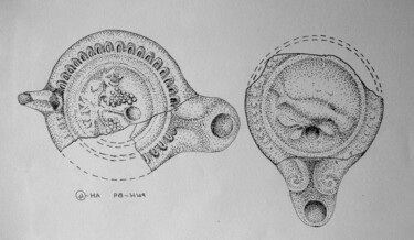 Drawing titled "DSCF8058.jpg" by Archaeological Illustration, Original Artwork