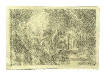 Dessin intitulée ""A propos de Gérica…" par Renaud Archambault De Beaune, Œuvre d'art originale, Encre