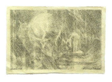 "A propos de Géricault" vanité Zeichnungen mit dem Titel ""A propos de Gérica…" von Renaud Archambault De Beaune, Original-Kunstwerk, Tinte