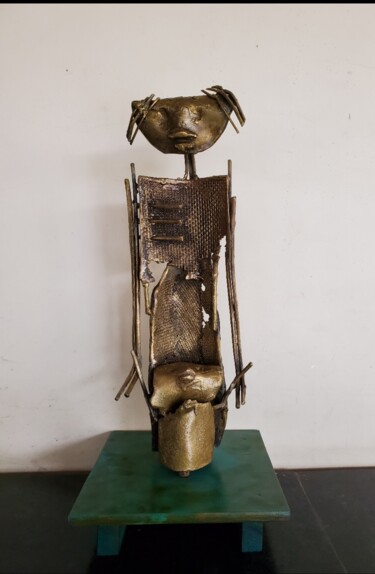 Sculpture titled "First walk" by Archana Sharma, Original Artwork, Bronze