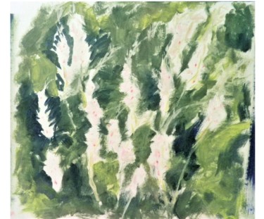Pintura intitulada "les gauras en folie" por Giulia Archer, Obras de arte originais, Óleo Montado em Outro painel rígido