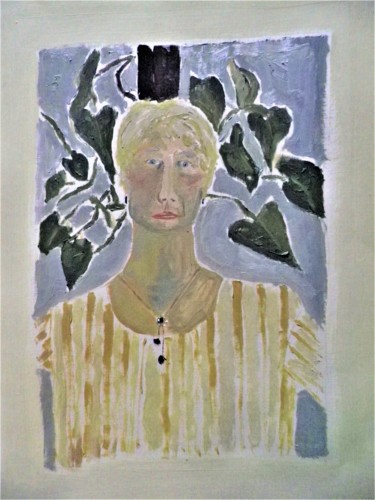 Peinture intitulée "autoportrait au phi…" par Giulia Archer, Œuvre d'art originale, Huile