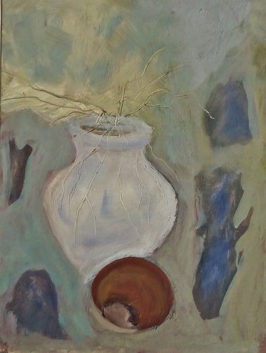 Pittura intitolato "la jarre" da Giulia Archer, Opera d'arte originale, Olio