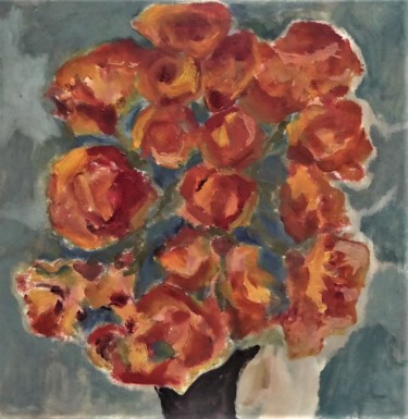 绘画 标题为“bouquet de roses” 由Giulia Archer, 原创艺术品, 油