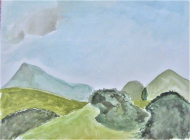 Pittura intitolato "Angèle vue de Truin…" da Giulia Archer, Opera d'arte originale, Acquarello