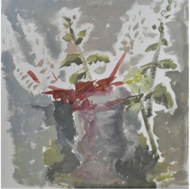 Pintura intitulada "plantes dans la cour" por Giulia Archer, Obras de arte originais, Óleo