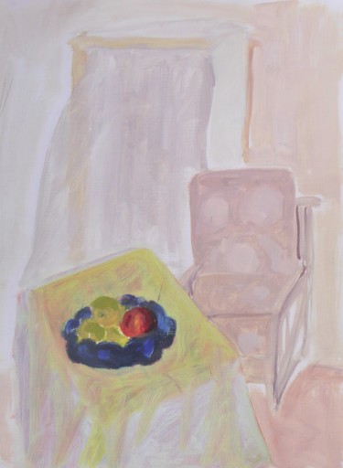 Pintura titulada "les fruits et le fa…" por Giulia Archer, Obra de arte original, Oleo