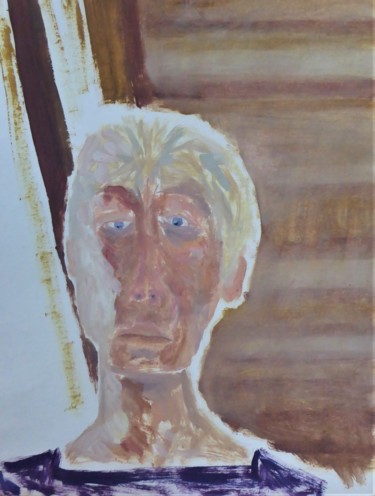 Painting titled "autoportrait" by Giulia Archer, Original Artwork, Oil