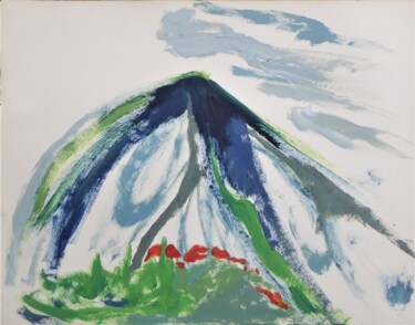 Pittura intitolato "la colline 8" da Giulia Archer, Opera d'arte originale, Olio