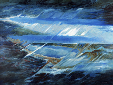 Painting titled "In the beginning" by Daniel Heller, Original Artwork, Oil