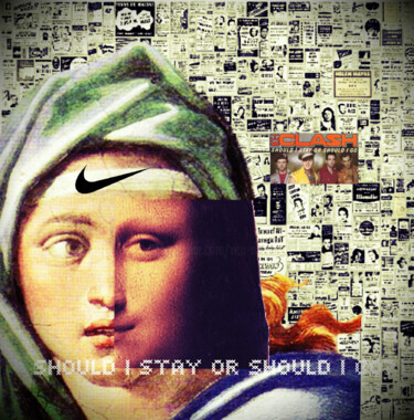 Incisioni, stampe intitolato "Should I stay or sh…" da Arciuli Vito (Bigboh), Opera d'arte originale, Fotomontaggio
