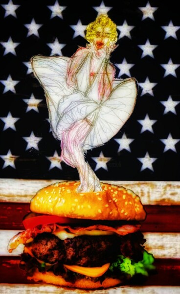 Printmaking titled "American dream" by Arciuli Vito (Bigboh), Original Artwork, Digital Painting