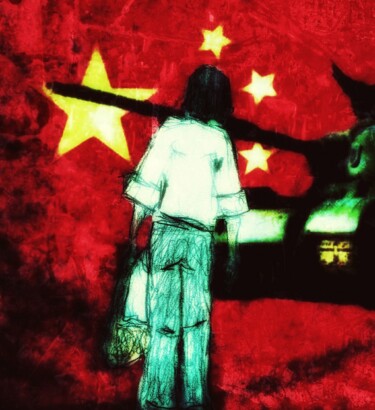Printmaking titled "Tienanmen" by Arciuli Vito (Bigboh), Original Artwork, Digital Print