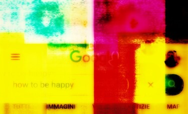 Printmaking titled "How to be happy" by Arciuli Vito (Bigboh), Original Artwork, Digital Print