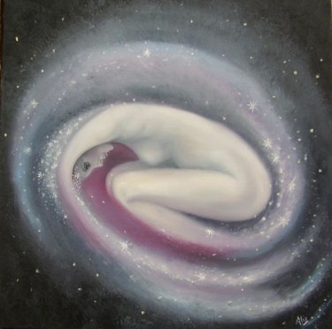 Peinture intitulée "Stardusts" par Alix, Œuvre d'art originale, Huile