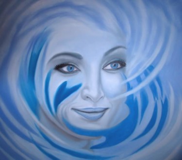 Peinture intitulée "Spirit of water" par Alix, Œuvre d'art originale, Huile