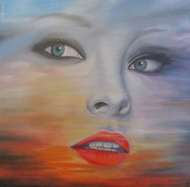 Peinture intitulée "Sunset" par Alix, Œuvre d'art originale, Huile