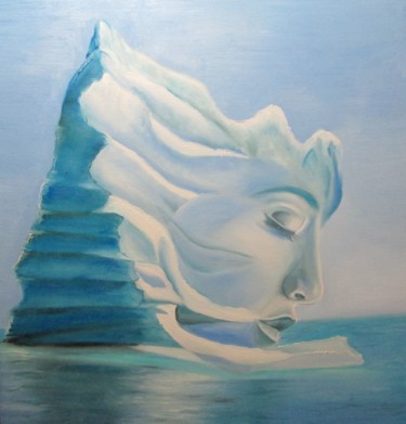 Peinture intitulée "Iceberg" par Alix, Œuvre d'art originale, Huile