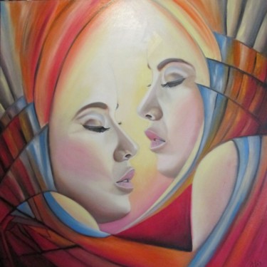 Peinture intitulée "Sisters" par Alix, Œuvre d'art originale, Huile