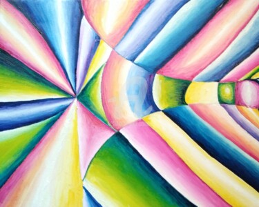 Картина под названием "Il faro" - Arduino Rossi, Подлинное произведение искусства, Акрил Установлен на Деревянная рама для н…