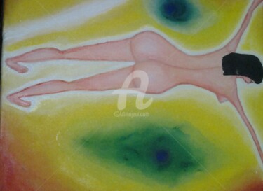 Painting titled "nudo e basta" by Arduino Rossi, Original Artwork, Acrylic Mounted on Wood Stretcher frame