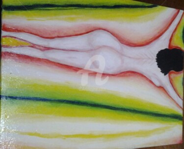 Pittura intitolato "Pensiero nudo" da Arduino Rossi, Opera d'arte originale, Acrilico Montato su Telaio per barella in legno