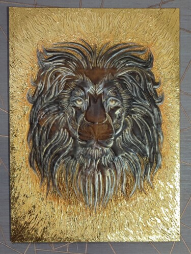 Painting titled "Strength in calm" by Areg Ardo, Original Artwork, Leather