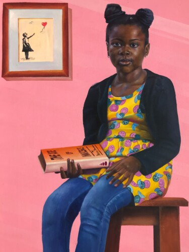 Peinture intitulée "The age of innocence" par Oluwaseyi Afeez Aregbede, Œuvre d'art originale, Huile