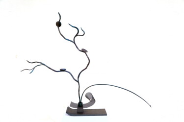 Scultura intitolato "Ikebana 1" da Arek.G, Opera d'arte originale, Metalli