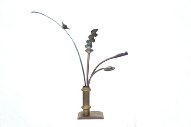 Sculpture titled "Ikebana 2" by Arek.G, Original Artwork, Metals