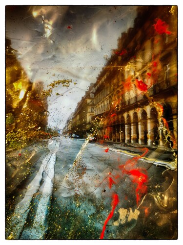 Photography titled "Paris rue de Rivoli." by Arélec, Original Artwork, Manipulated Photography