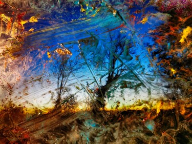 Fotografie getiteld "les arbres tiennent" door Arélec, Origineel Kunstwerk, Gemanipuleerde fotografie