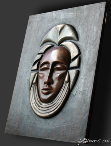 Sculpture titled "AMANI" by Aremaï, Original Artwork, Mixed Media