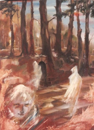 Картина под названием "Чужое царство" - Ольга Мочалова, Подлинное произведение искусства, Масло