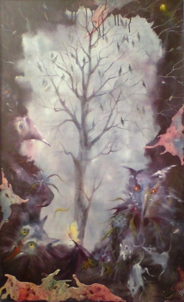 Картина под названием "Сны зимних птиц" - Ольга Мочалова, Подлинное произведение искусства, Другой